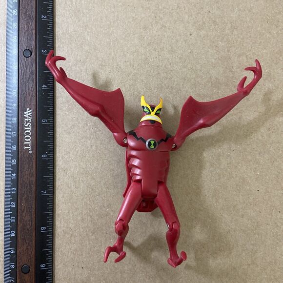 BEN 10 Alien Force Jetray 4inch Figure Bandai 2008 Cartoon Network No Tail - Picture 4 of 4